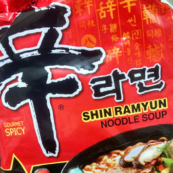 Photo of Nongshim Shin Ramyun Noodle Soup, 4.2 oz, 10 count uploaded by Caleigh A.
