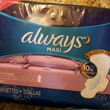 Photo of Always Maxi Size 5 Extra Heavy Overnight Pads with Wings Unscented uploaded by Bethany L.
