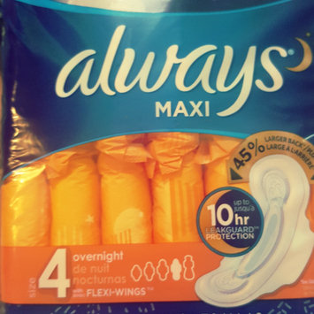 Photo of Always Maxi Size 5 Extra Heavy Overnight Pads with Wings Unscented uploaded by Shenee' M.