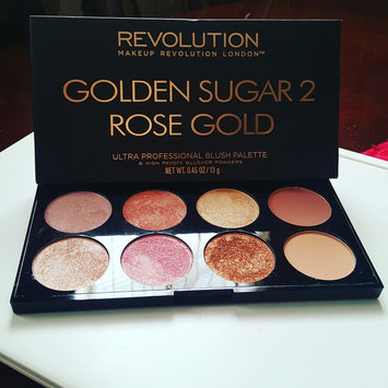 Photo of Makeup Revolution Golden Sugar 2 Rose Gold Ultra Professional Blush Palette uploaded by Aleanndra N.