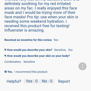 Photo of St. Ives Soothing Oatmeal Sheet Mask uploaded by Ciera M.