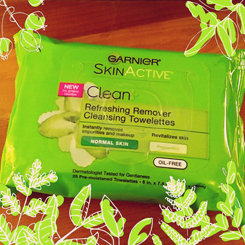 Photo of Garnier SkinActive Clean+ Refreshing Remover Cleansing Towelettes uploaded by Andrea R.
