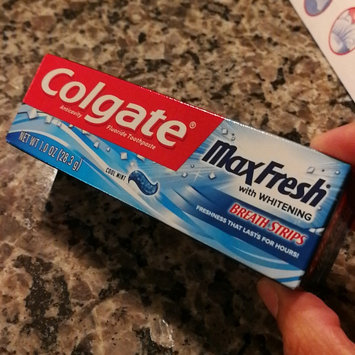 Photo of Colgate® MaxFresh® with WHITENING MINI BREATH STRIPS Toothpaste Cool Mint uploaded by Dalila C.