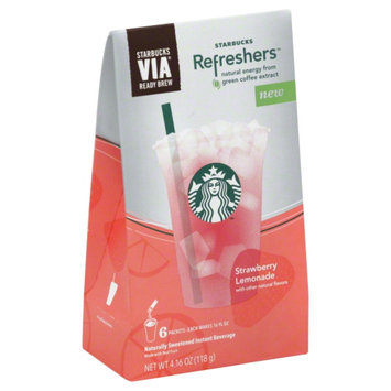 Photo of STARBUCKS® Refreshers® Strawberry Acai Lemonade VIA® Ready Brew uploaded by dana% L.