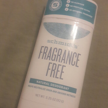 Photo of Schmidt's Natural Deodorant Fragrance Free 3.25 oz uploaded by Kimberly M.