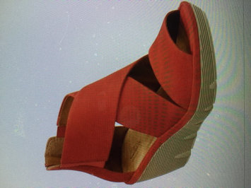 Photo of Clarks 7M Black Nubuck Caslynn Shae Wedges uploaded by Kristin H.