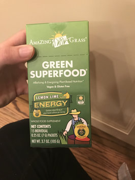 Photo of Amazing Grass - Green SuperFood Energy Drink Powder Lemon Lime - 15 Packets uploaded by Elizabeth D.