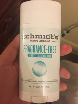 Photo of Schmidt's Natural Deodorant Fragrance Free 3.25 oz uploaded by Sarah O.