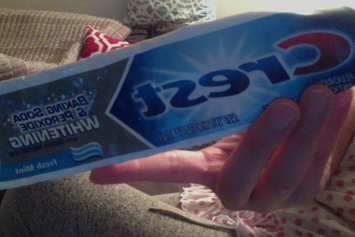 Photo of Colgate® Baking Soda & Peroxide WHITENING Toothpaste Brisk Mint uploaded by Maria S.