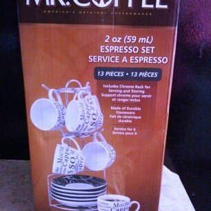 Photo of Mr. Coffee Black and White 12-Piece Espresso Set uploaded by ismaray g.