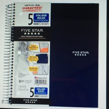 Photo of Mead Products Five Star 5 Subject Notebook, Wide Ruled, 200 Sheets uploaded by Barbie L.