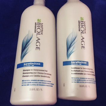 Photo of Matrix Biolage Advanced Keratindose Pro-Keratin+Silk Shampoo & Conditioner 2 Liter Set(33.8 Oz Each) uploaded by Charlotte C.