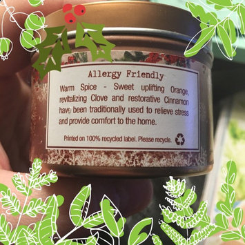 Photo of Aroma Naturals - Peace Ruby Holiday Soy VegePure Small Travel Tin Eco-Candle Orange, Clove and Cinnamon uploaded by Anngele V.