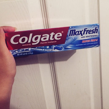 Photo of Colgate® MaxFresh® with WHITENING BREATH STRIPS Liquid Toothpaste Cool Mint uploaded by Brianna B.