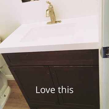 Photo of Style Selections Drayden Grey Integral Single Sink Bathroom Vanity with Cultured Marble Top (Common: 31-in x 19-in; Actual: 30.5-in x 18.75-in) CM18F30-SS uploaded by Cristina P.