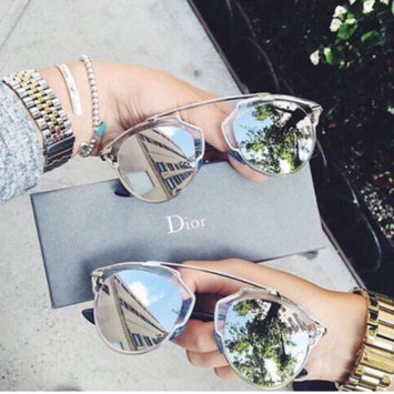 Photo of Starlight Gold Aviator Sunglasses with Pink Mirror Lens uploaded by Karina F.