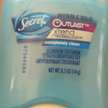 Photo of Secret Outlast Xtend Invisible Solid Completely Clean Antiperspirant/Deodorant uploaded by Magaly A.