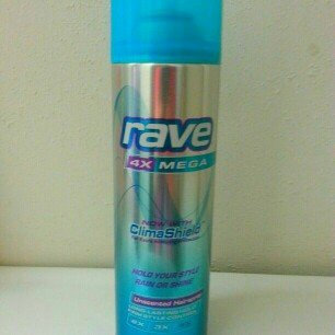 Photo of Rave 4X Mega Unscented Hairspray With ClimaShield uploaded by Madison L.