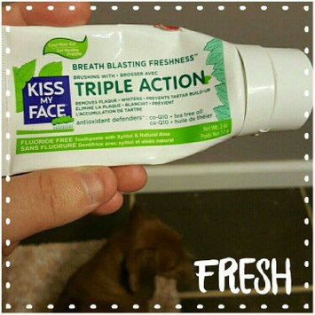 Photo of Kiss My Face Triple Action Fluoride-Free Natural Aloe Toothpaste Gel with Xylitol, Cool Mint, 4.5 oz uploaded by Emma W.