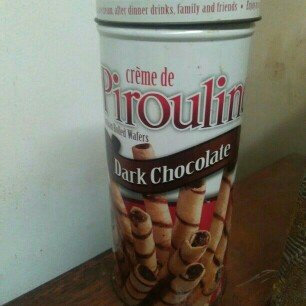 Creme De Pirouline Artisan Rolled Wafers Dark Chocolate