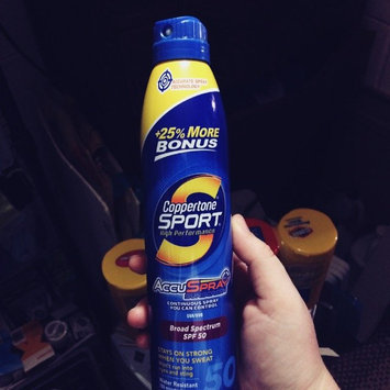 Photo of Coppertone® Sport® Broad Spectrum SPF 50 Sunscreen Spray 9.5 fl. oz. Aerosol Can uploaded by Kayla Q.