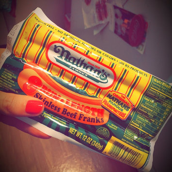 Photo of Nathan's Famous Bigger Than The Bun Skinless Beef Franks - 8 CT uploaded by Felecia F.