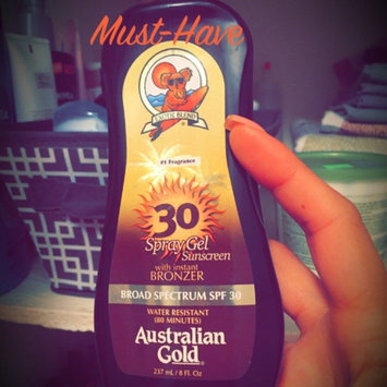 Photo of Australian Gold Spray Gel with Instant Bronzer SPF 30 uploaded by Bella L.