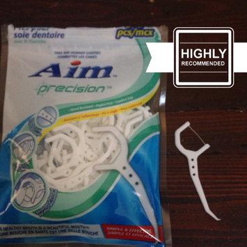 Photo of Aim Toothpaste Aim 50 ct Floss Picks Nylon Thread (Pack of 12) uploaded by KC F.