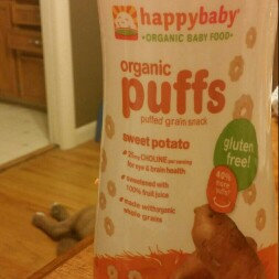 Photo of HappyBaby Organic Gluten Free Finger Food for Babies Sweet Potato Puffs uploaded by Kelsey S.