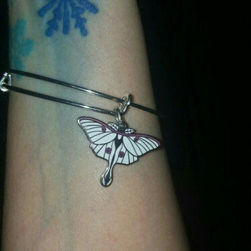 Photo of Women's Alex and Ani 'Luna' Expandable Moth Charm Bracelet - Silver uploaded by Anya G.