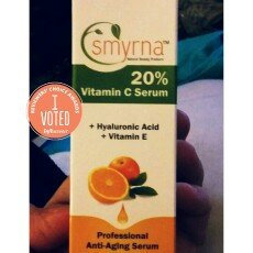 Photo of SMYRNA Angi-Aging Vitamin C Serum 1 Fl Oz. Pure Vitamin C , Plus Vegan Hyaluronic, Vitamin E, Amino Complex uploaded by Bonnie W.