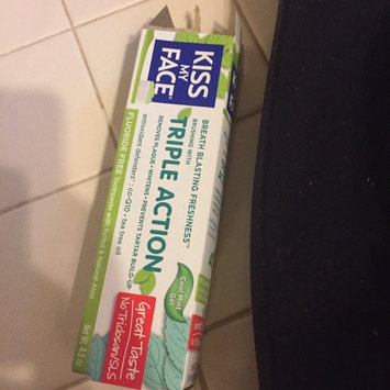 Photo of Kiss My Face Triple Action Fluoride-Free Natural Aloe Toothpaste Gel with Xylitol, Cool Mint, 4.5 oz uploaded by Shawn A.