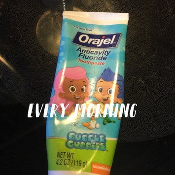 Photo of Orajel Bubble Guppies Anticavity Fluoride Toothpaste, 2+ Years, Fin-tastic Fruit, 4.2 oz uploaded by Autumn F.