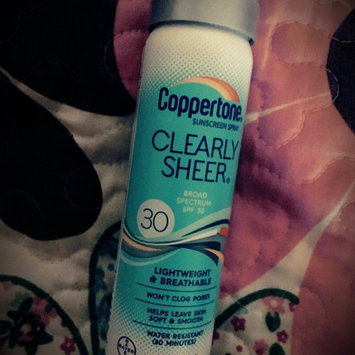 Photo of Coppertone® Clearly Sheer® Broad Spectrum SPF 50 Sunscreen Spray 5 oz. Aerosol Can uploaded by Zuleyma C.