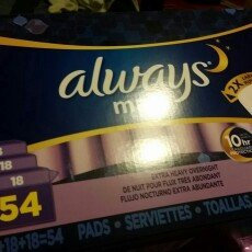 Photo of Always Maxi Size 5 Extra Heavy Overnight Pads with Wings Unscented uploaded by Alicia H.