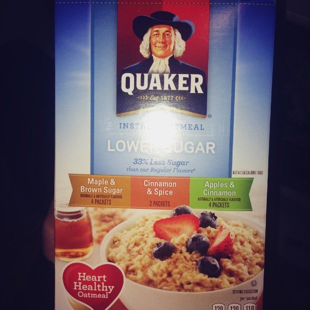 Quaker® Lower Sugar Instant Oatmeal Maple And Brown Sugar
