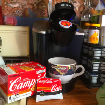 Photo of Campbell's® Fresh-Brewed Soup Homestyle Chicken Broth & Noodle Soup Mix Coffee Podss uploaded by Ashley L.