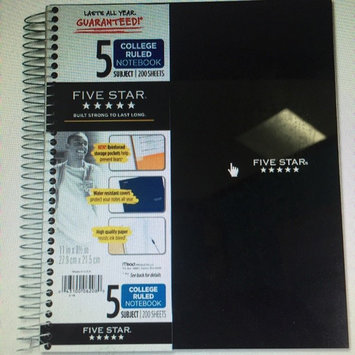 Photo of Mead Products Five Star 5 Subject Notebook, Wide Ruled, 200 Sheets uploaded by Barbie L.