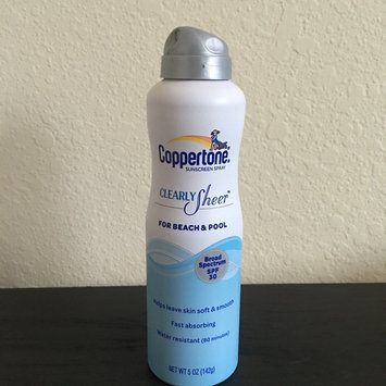 Photo of Coppertone Clearly Sheer For Beach & Pool Continuous Spray Sunscreen, SPF 30, 5 oz uploaded by Kelsey K.