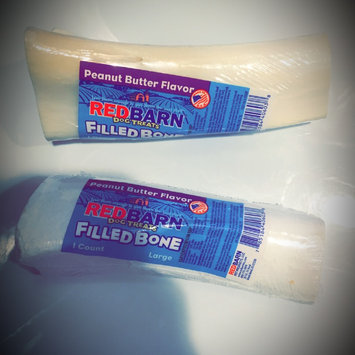 Photo of Redbarn Pet Products Inc. Redbarn Premium Pet Products Filled Bone Peanut Butter 6 Inch Pack Of 15 - 416003 uploaded by Rachel F.