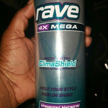 Photo of Rave 4X Mega Unscented Hairspray With ClimaShield uploaded by Paris H.
