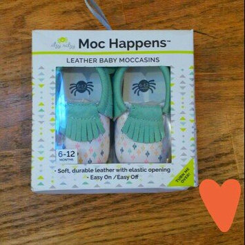 Photo of Moc Happens Leather Baby Moccasins- Diamond Rain - 6-12 Months uploaded by Brenna H.