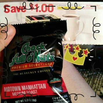 Photo of Chock Full o'Nuts Medium Roast Coffee Midtown Manhattan Single Serve Cups uploaded by Krystal L.