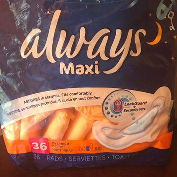 Photo of Always Maxi Size 5 Extra Heavy Overnight Pads with Wings Unscented uploaded by Lyndsey G.