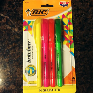 Photo of BIC Briteliner Highlighter Marker in Assorted Colors - 4ct uploaded by alekymia j.