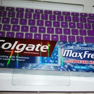 Photo of Colgate® MaxFresh® with WHITENING BREATH STRIPS Liquid Toothpaste Cool Mint uploaded by samantha m.