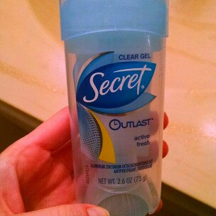 Secret Outlast Clear Gel Antiperspirant & Deodorant, Active Fresh, 2.6 oz