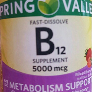 Photo of Spring Valley Mixed Berry Fast Dissolve B12 Vitamin Supplement Tablets, 5000mcg, 45 count uploaded by Kristi G.