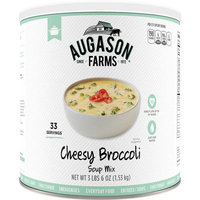 Augason Farms Emergency Food Cheesy Broccoli Soup Mix, 54 oz