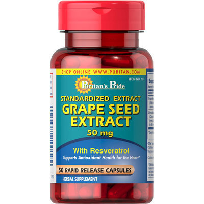 Puritan's Pride 3 Units of Grapeseed Extract 50 mg-50-Capsules